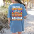 I Don't Need a Costume I'm a Pe Teacher Retro Halloween Women's Comfort Colors T-Shirt Back Print Blue Jean I Don't Need a Costume I'm a Pe Teacher Retro Halloween Women's Comfort Colors T-Shirt Back Print Blue Jean