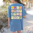 Dual Language Crew Bilingual Spanish Teacher Back To School For Men Women Women's Comfort Colors T-Shirt Back Print Blue Jean