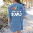 Dyslexia Awareness Month Dyslexia Teacher Therapist Women's Comfort Colors T-Shirt Back Print Blue Jean