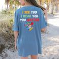 Emotional Intelligence Quote For School Counselor Teacher Women's Comfort Colors T-Shirt Back Print Blue Jean Emotional Intelligence Quote For School Counselor Teacher Women's Comfort Colors T-Shirt Back Print Blue Jean