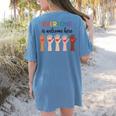 Everyone Is Welcome Here Idaho Teacher Women's Comfort Colors T-Shirt Back Print Blue Jean Everyone Is Welcome Here Idaho Teacher Women's Comfort Colors T-Shirt Back Print Blue Jean