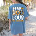 Faboolous ESL ESOL Teacher Spooky Teacher Halloween Costume For Men Women Women's Comfort Colors T-Shirt Back Print Blue Jean Faboolous ESL ESOL Teacher Spooky Teacher Halloween Costume For Men Women Women's Comfort Colors T-Shirt Back Print Blue Jean