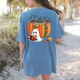 Fall Book Pumpkin Books Ghost Reading Halloween Teacher Women's Comfort Colors T-Shirt Back Print Blue Jean Fall Book Pumpkin Books Ghost Reading Halloween Teacher Women's Comfort Colors T-Shirt Back Print Blue Jean