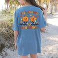 Fall In Love With Learning Teacher Student Autumn Pumpkin Women's Comfort Colors T-Shirt Back Print Blue Jean Fall In Love With Learning Teacher Student Autumn Pumpkin Women's Comfort Colors T-Shirt Back Print Blue Jean