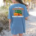 Are You Fall O Ween Directions Halloween Teacher Retro Women's Comfort Colors T-Shirt Back Print Blue Jean Are You Fall O Ween Directions Halloween Teacher Retro Women's Comfort Colors T-Shirt Back Print Blue Jean