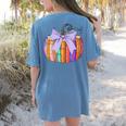 Fall Pumpkin Books Lover Halloween Teacher Teaching Staff Women's Comfort Colors T-Shirt Back Print Blue Jean Fall Pumpkin Books Lover Halloween Teacher Teaching Staff Women's Comfort Colors T-Shirt Back Print Blue Jean