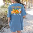 Fall Vibes And That Teacher Life Autumn Thanksgiving Women's Comfort Colors T-Shirt Back Print Blue Jean Fall Vibes And That Teacher Life Autumn Thanksgiving Women's Comfort Colors T-Shirt Back Print Blue Jean