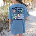 Favorite Actors Theater Drama Teacher Drama Teaching Women's Comfort Colors T-Shirt Back Print Blue Jean Favorite Actors Theater Drama Teacher Drama Teaching Women's Comfort Colors T-Shirt Back Print Blue Jean