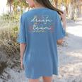 Fifth Grade Dream Team 5th Grade First Day Of School Teacher Women's Comfort Colors T-Shirt Back Print Blue Jean