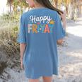 Fri-Yay Teacher Fry Yay Friday Weekend Happy Fri-Yay Women's Comfort Colors T-Shirt Back Print Blue Jean Fri-Yay Teacher Fry Yay Friday Weekend Happy Fri-Yay Women's Comfort Colors T-Shirt Back Print Blue Jean