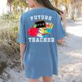 Future Teacher Costume For Adults And Kids T-Shirt Women's Comfort Colors T-Shirt Back Print Blue Jean Future Teacher Costume For Adults And Kids T-Shirt Women's Comfort Colors T-Shirt Back Print Blue Jean