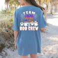 Halloween Costume Team SPED Teacher Special Education Women's Comfort Colors T-Shirt Back Print Blue Jean