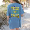 Halloween Math Teacher Trig Or Treat Student School College Women's Comfort Colors T-Shirt Back Print Blue Jean Halloween Math Teacher Trig Or Treat Student School College Women's Comfort Colors T-Shirt Back Print Blue Jean