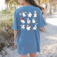 Halloween PE Teacher Ghost Playing Soccer Football Baseball Women's Comfort Colors T-Shirt Back Print Blue Jean Halloween PE Teacher Ghost Playing Soccer Football Baseball Women's Comfort Colors T-Shirt Back Print Blue Jean