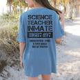 Halloween Science Teacher Prisoner Costume Women's Comfort Colors T-Shirt Back Print Blue Jean Halloween Science Teacher Prisoner Costume Women's Comfort Colors T-Shirt Back Print Blue Jean