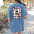 Halloween Skeleton Teacher I'Ll Just Wait Until It's Quiet Women's Comfort Colors T-Shirt Back Print Blue Jean Halloween Skeleton Teacher I'Ll Just Wait Until It's Quiet Women's Comfort Colors T-Shirt Back Print Blue Jean