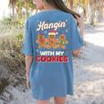Hangin With My Cookies Gingerbread Man Xmas Teacher Women's Comfort Colors T-Shirt Back Print Blue Jean Hangin With My Cookies Gingerbread Man Xmas Teacher Women's Comfort Colors T-Shirt Back Print Blue Jean