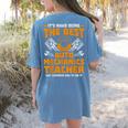 Hard Being The Best Auto Mechanics Teacher For Men Women Kids Women's Comfort Colors T-Shirt Back Print Blue Jean Hard Being The Best Auto Mechanics Teacher For Men Women Kids Women's Comfort Colors T-Shirt Back Print Blue Jean