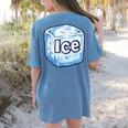 Ice Halloween Pun Costume Easy Lazy Team Group Teacher Women's Comfort Colors T-Shirt Back Print Blue Jean Ice Halloween Pun Costume Easy Lazy Team Group Teacher Women's Comfort Colors T-Shirt Back Print Blue Jean