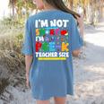 I'm Not Short I'm Pre-K Teacher Size Back To School Teacher Women's Comfort Colors T-Shirt Back Print Blue Jean I'm Not Short I'm Pre-K Teacher Size Back To School Teacher Women's Comfort Colors T-Shirt Back Print Blue Jean