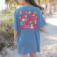 I'm So Berry Glad You Are Strawberry Elementary Teacher Women's Comfort Colors T-Shirt Back Print Blue Jean