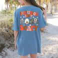 Inclusion Isn't Scary SLP Sped Teacher Halloween Women's Comfort Colors T-Shirt Back Print Blue Jean