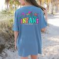 Infant Teacher Floral First Day Back To School Teaching Women's Comfort Colors T-Shirt Back Print Blue Jean Infant Teacher Floral First Day Back To School Teaching Women's Comfort Colors T-Shirt Back Print Blue Jean