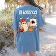It's A Bootiful Day To Make Art Groovy Art Teacher Halloween Women's Comfort Colors T-Shirt Back Print Blue Jean It's A Bootiful Day To Make Art Groovy Art Teacher Halloween Women's Comfort Colors T-Shirt Back Print Blue Jean