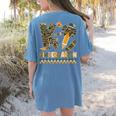 K Is For Kindergarten Teacher Coquette Bow Camo Women's Comfort Colors T-Shirt Back Print Blue Jean K Is For Kindergarten Teacher Coquette Bow Camo Women's Comfort Colors T-Shirt Back Print Blue Jean
