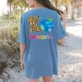 K Is For Kindergarten Teacher Tie Dye Back To School Kinder For Men Women Girls Kids Women's Comfort Colors T-Shirt Back Print Blue Jean