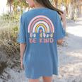 Be Kind ASL Sign Language Deaf SPED Teacher Kids Men Women Women's Comfort Colors T-Shirt Back Print Blue Jean Be Kind ASL Sign Language Deaf SPED Teacher Kids Men Women Women's Comfort Colors T-Shirt Back Print Blue Jean