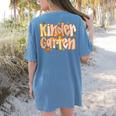 Kindergarten Teacher Fall Pumpkin Autumn Cute Women's Comfort Colors T-Shirt Back Print Blue Jean Kindergarten Teacher Fall Pumpkin Autumn Cute Women's Comfort Colors T-Shirt Back Print Blue Jean