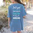 Kindergarten Teacher Shirt Humor Preschool Teacher Women's Comfort Colors T-Shirt Back Print Blue Jean