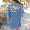 Kindergarten Team Teacher Back To School Kindergarten Squad Women's Comfort Colors T-Shirt Back Print Blue Jean Kindergarten Team Teacher Back To School Kindergarten Squad Women's Comfort Colors T-Shirt Back Print Blue Jean