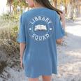 Library Squad Librarian Staff Teacher Group Matching For Men Women Women's Comfort Colors T-Shirt Back Print Blue Jean Library Squad Librarian Staff Teacher Group Matching For Men Women Women's Comfort Colors T-Shirt Back Print Blue Jean