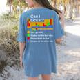Can I Lick It Periodic Table Chemistry Teachers Women's Comfort Colors T-Shirt Back Print Blue Jean Can I Lick It Periodic Table Chemistry Teachers Women's Comfort Colors T-Shirt Back Print Blue Jean