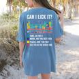 Can I Lick It Periodic Table Of Elements Science Teacher Women's Comfort Colors T-Shirt Back Print Blue Jean Can I Lick It Periodic Table Of Elements Science Teacher Women's Comfort Colors T-Shirt Back Print Blue Jean