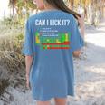 Can I Lick It Periodic Table Science Teacher Student Women's Comfort Colors T-Shirt Back Print Blue Jean Can I Lick It Periodic Table Science Teacher Student Women's Comfort Colors T-Shirt Back Print Blue Jean