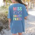 Little MISS SMARTY PANTS School Grad Teacher Last Day Women's Comfort Colors T-Shirt Back Print Blue Jean Little MISS SMARTY PANTS School Grad Teacher Last Day Women's Comfort Colors T-Shirt Back Print Blue Jean