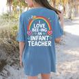 I Love Bee-Ing An Infant Teacher Toddler Teaching Women's Comfort Colors T-Shirt Back Print Blue Jean I Love Bee-Ing An Infant Teacher Toddler Teaching Women's Comfort Colors T-Shirt Back Print Blue Jean