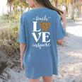Love Leopard Print Teacher Cheetah School Inspire Teach Women's Comfort Colors T-Shirt Back Print Blue Jean Love Leopard Print Teacher Cheetah School Inspire Teach Women's Comfort Colors T-Shirt Back Print Blue Jean