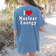 I Love Nuclear Energy School Teacher Women's Comfort Colors T-Shirt Back Print Blue Jean I Love Nuclear Energy School Teacher Women's Comfort Colors T-Shirt Back Print Blue Jean