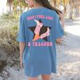 Man I Feel Like A Teacher Retro Western Country Cowgirl Women's Comfort Colors T-Shirt Back Print Blue Jean Man I Feel Like A Teacher Retro Western Country Cowgirl Women's Comfort Colors T-Shirt Back Print Blue Jean
