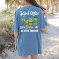 Matching Teacher Back To School School Office Crew Cactus Team School Office Squad Women's Comfort Colors T-Shirt Back Print Blue Jean Matching Teacher Back To School School Office Crew Cactus Team School Office Squad Women's Comfort Colors T-Shirt Back Print Blue Jean