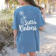 Matching Unity Day Orange Teacher Kindness Be Kind 2024 Women's Comfort Colors T-Shirt Back Print Blue Jean