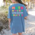Math Gives Us Hope That Every Problem Has A Solution Teacher For Men Women Girls Kids Women's Comfort Colors T-Shirt Back Print Blue Jean Math Gives Us Hope That Every Problem Has A Solution Teacher For Men Women Girls Kids Women's Comfort Colors T-Shirt Back Print Blue Jean