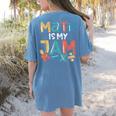 Math Is My Jam School Mathematics Women Men Math Teacher Women's Comfort Colors T-Shirt Back Print Blue Jean Math Is My Jam School Mathematics Women Men Math Teacher Women's Comfort Colors T-Shirt Back Print Blue Jean