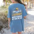 Math Teacher For Algebra Lovers Mathematics Women's Comfort Colors T-Shirt Back Print Blue Jean Math Teacher For Algebra Lovers Mathematics Women's Comfort Colors T-Shirt Back Print Blue Jean
