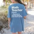 Math Teacher Definition Back To School First Day Women's Comfort Colors T-Shirt Back Print Blue Jean Math Teacher Definition Back To School First Day Women's Comfort Colors T-Shirt Back Print Blue Jean