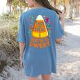 Math Teacher Halloween Costume Trick Or Treat Math Sweet Women's Comfort Colors T-Shirt Back Print Blue Jean Math Teacher Halloween Costume Trick Or Treat Math Sweet Women's Comfort Colors T-Shirt Back Print Blue Jean